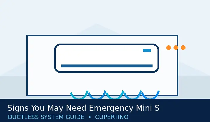 Ductless HVAC illustration 1 for signs you may need emergency mini split repair