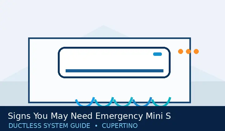 Ductless HVAC illustration 2 for signs you may need emergency mini split repair