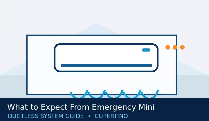 What to Expect From Emergency Mini Split Repair in Cupertino — system guide 1 Ductless HVAC illustration 1 for what to expect from emergency mini split repair in cupertino