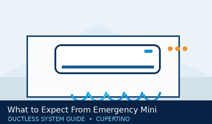 What to Expect From Emergency Mini Split Repair in Cupertino — system guide 2 Ductless HVAC illustration 2 for what to expect from emergency mini split repair in cupertino