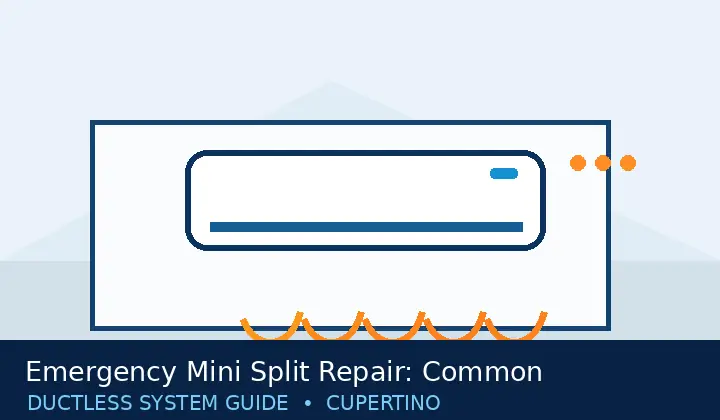 Original mini split system illustration for Emergency Mini Split Repair: Common Questions and Next Steps | Cupertino Mini Split Guide