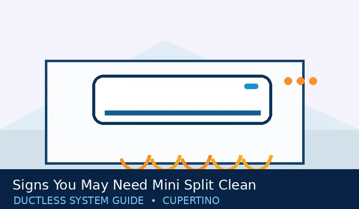 Original mini split system illustration for Signs You May Need Mini Split Cleaning & Tune-Up | Cupertino Mini Split Guide