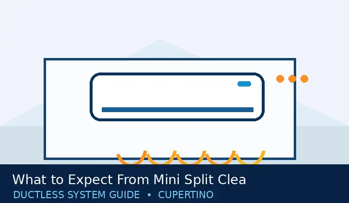 Original mini split system illustration for What to Expect From Mini Split Cleaning & Tune-Up in Cupertino | Cupertino Mini Split Guide