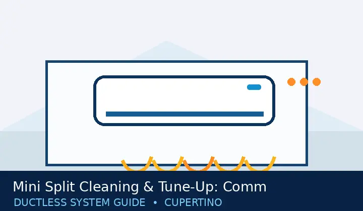 Original mini split system illustration for Mini Split Cleaning & Tune-Up: Common Questions and Next Steps | Cupertino Mini Split Guide