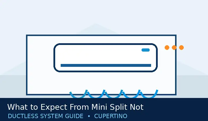 Ductless HVAC illustration 2 for what to expect from mini split not cooling repair in cupertino