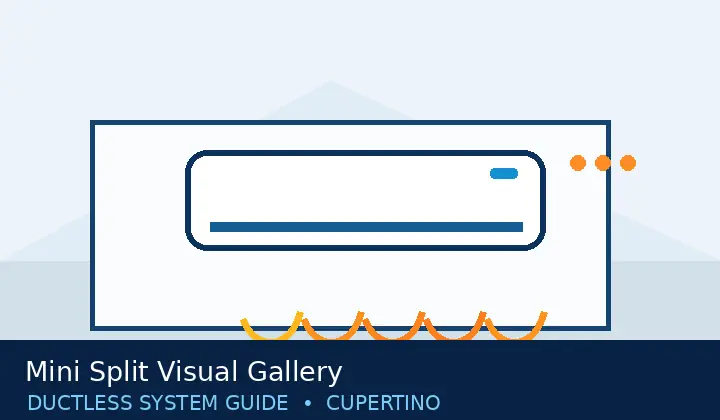 Original mini split system illustration for Mini Split Visual Gallery