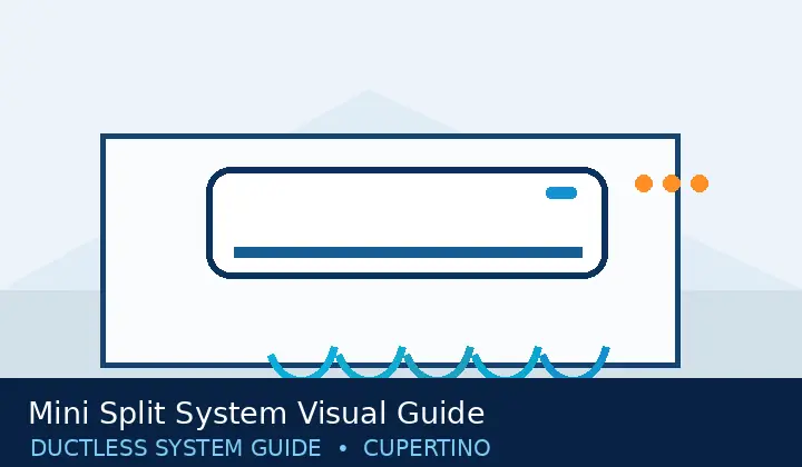 Ductless HVAC illustration 2 for mini split system visual guide