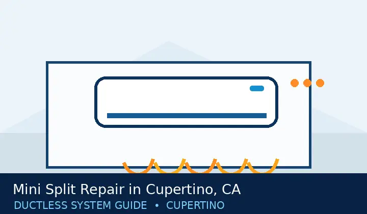 Original mini split system illustration for Mini Split Repair in Cupertino, CA
