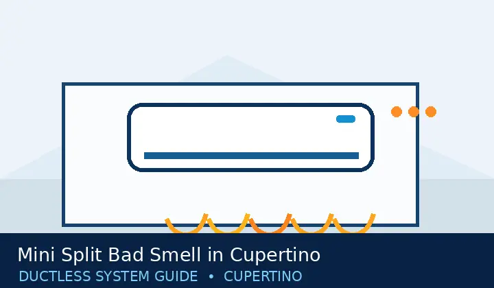 Original mini split system illustration for Mini Split Bad Smell in Cupertino