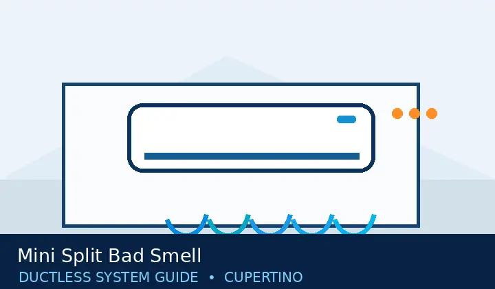 Ductless HVAC illustration 2 for mini split bad smell