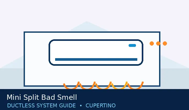 Ductless HVAC illustration 3 for mini split bad smell