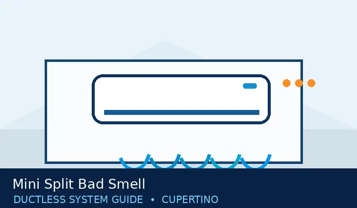 Ductless HVAC illustration 5 for mini split bad smell
