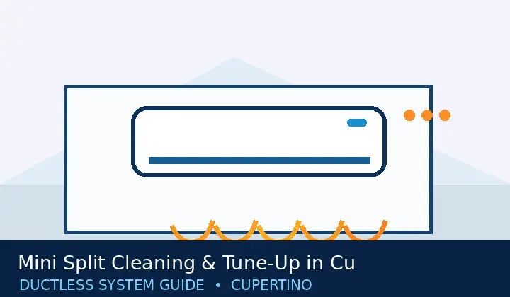 Original mini split system illustration for Mini Split Cleaning & Tune-Up in Cupertino, CA