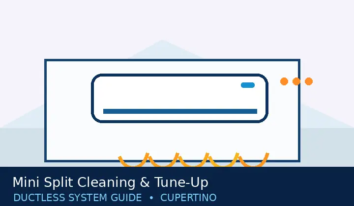 Ductless HVAC illustration 3 for mini split cleaning & tune-up