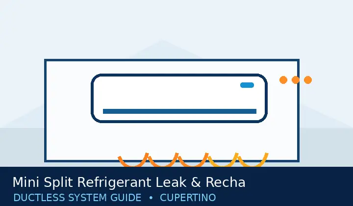 Original mini split system illustration for Mini Split Refrigerant Leak & Recharge Service in Cupertino, CA