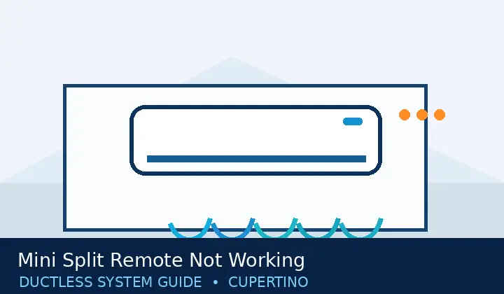 Ductless HVAC illustration 1 for mini split remote not working