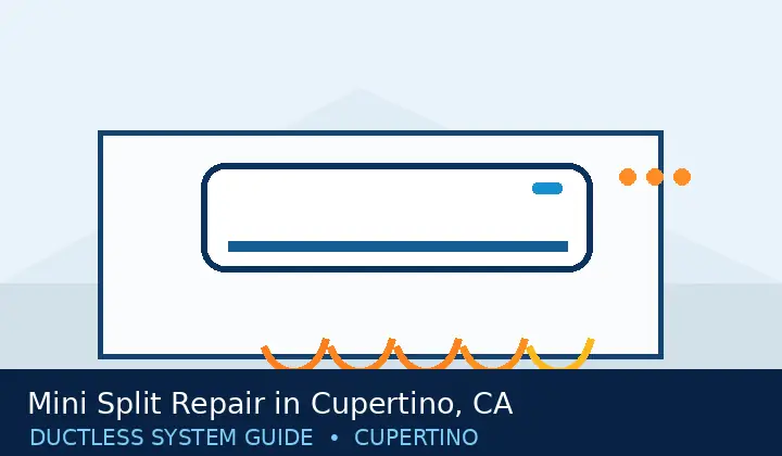 Original mini split system illustration for Mini Split Repair in Cupertino, CA