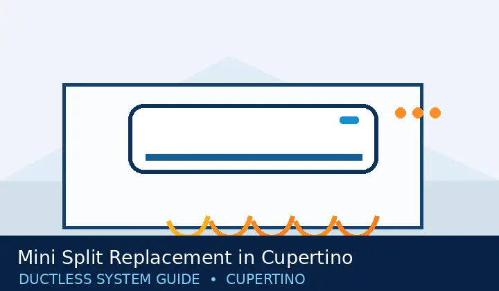 Original mini split system illustration for Mini Split Replacement in Cupertino, CA