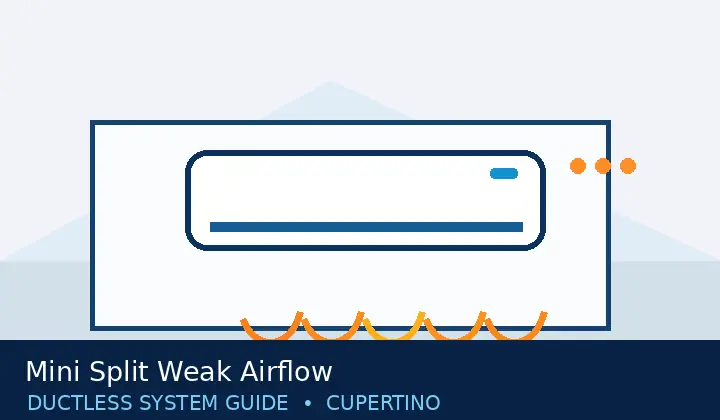 Mini Split Weak Airflow — system guide 3 Ductless HVAC illustration 3 for mini split weak airflow