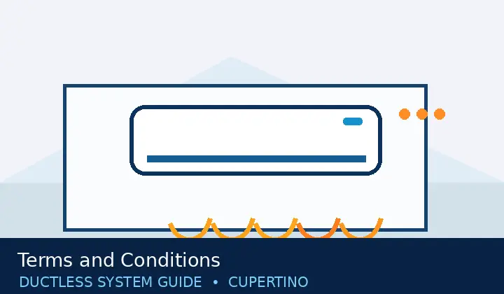 Original mini split system illustration for Terms and Conditions